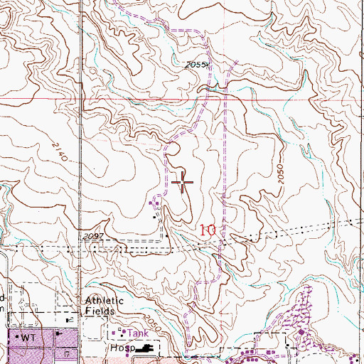 Topographic Map of 27N47E10BD__01 Well, MT