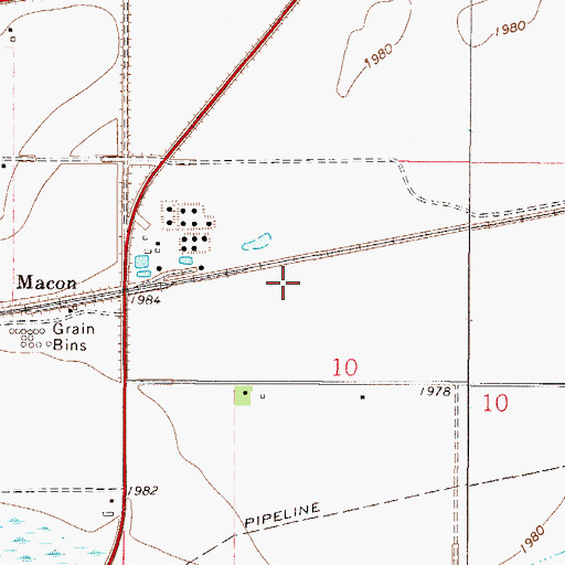 Topographic Map of 27N48E10BD__02 Well, MT