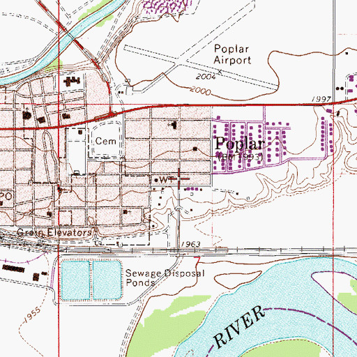 Topographic Map of 27N51E07BD__02 Well, MT