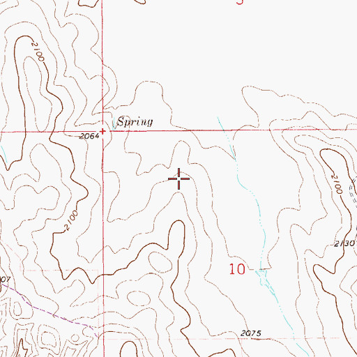 Topographic Map of 27N57E10BA__01 Well, MT