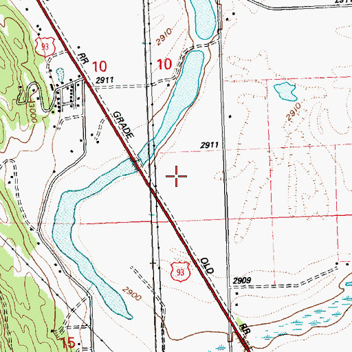 Topographic Map of 27N21W10DD__01 Well, MT