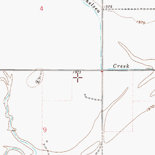 Topographic Map of 27N49E09AA__01 Well, MT