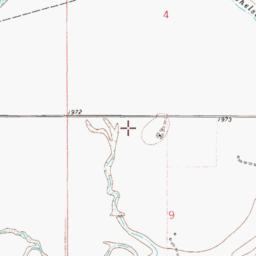 Topographic Map of 27N49E09BA__01 Well, MT