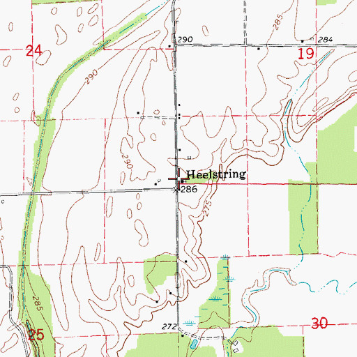 Topographic Map of Hopewell Church, AR