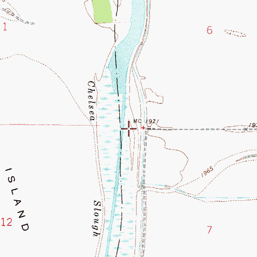 Topographic Map of 27N50E07BB__01 Well, MT