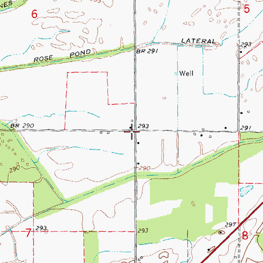 Topographic Map of Hopkinsville School (historical), AR