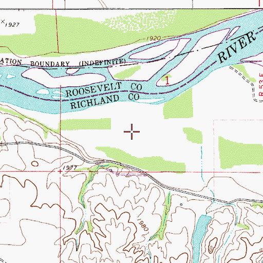 Topographic Map of 27N53E01CD__01 Well, MT