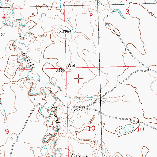 Topographic Map of 27N23E10BBBD02 Well, MT