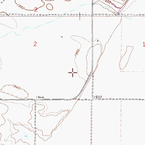 Topographic Map of 27N52E02DD__01 Well, MT