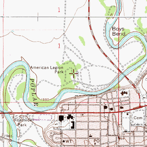 Topographic Map of 27N50E01DC__01 Well, MT