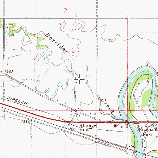 Topographic Map of 27N50E02DC__02 Well, MT
