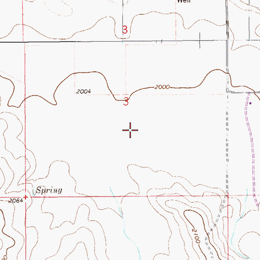 Topographic Map of 27N57E03DB__01 Well, MT