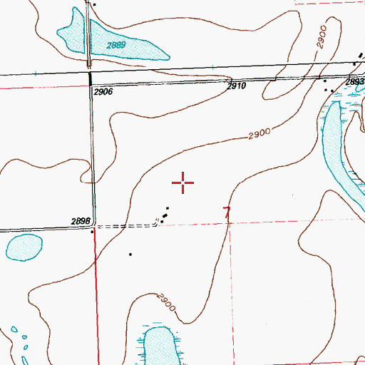 Topographic Map of 27N20W07BD__01 Well, MT