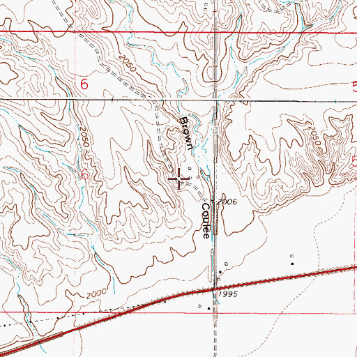 Topographic Map of 27N48E06DA__01 Well, MT