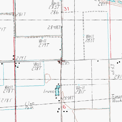 Topographic Map of Mann School (historical), AR