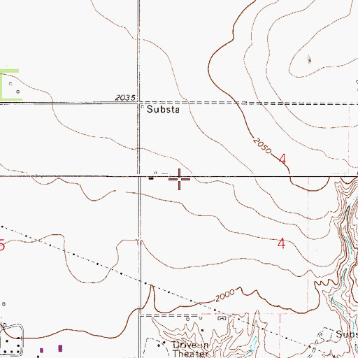 Topographic Map of 27N51E04BC__01 Well, MT