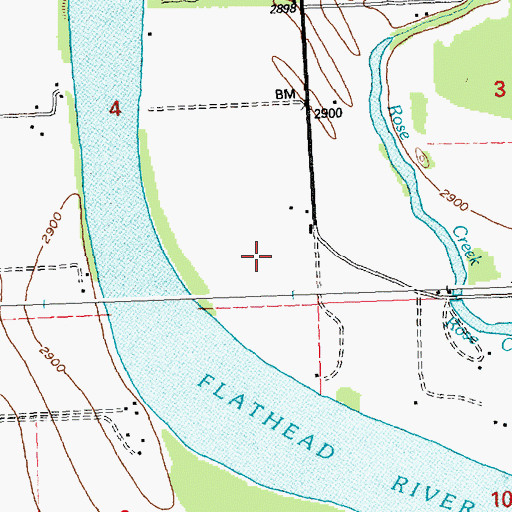 Topographic Map of 27N20W04DD__01 Well, MT