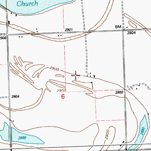 Topographic Map of 27N20W06AC__02 Well, MT