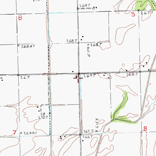 Topographic Map of Pleasant Valley School (historical), AR