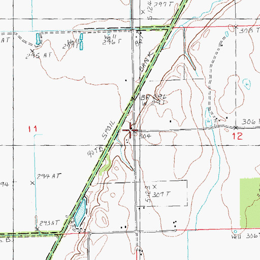 Topographic Map of Post Oak School (historical), AR