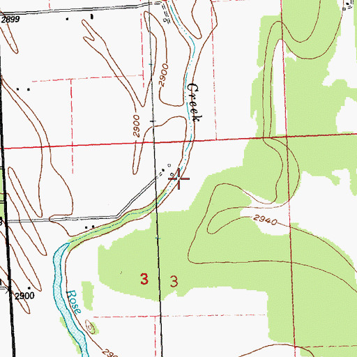 Topographic Map of 27N20W03AB__01 Well, MT
