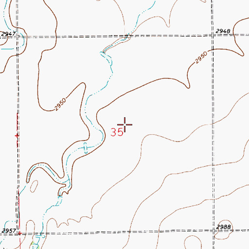 Topographic Map of 28N02E31BCCC01 Well, MT