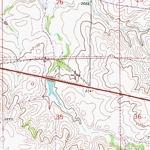 Topographic Map of 28N59E35AB__01 Well, MT