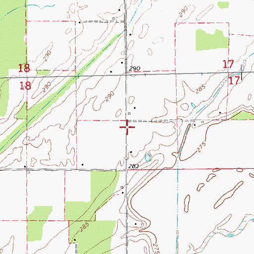 Topographic Map of Scott School (historical), AR