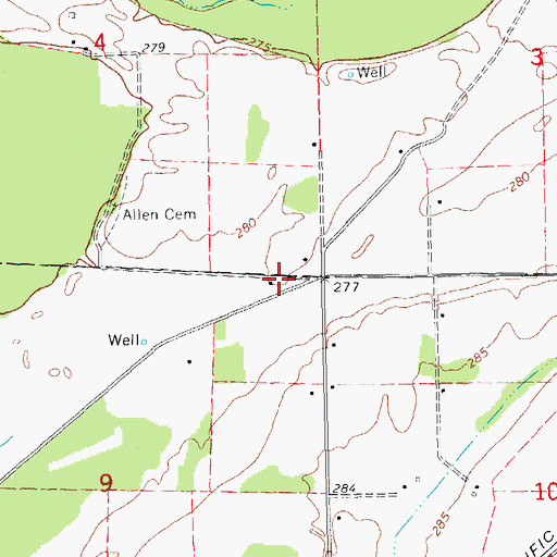 Topographic Map of Smithwick School (historical), AR