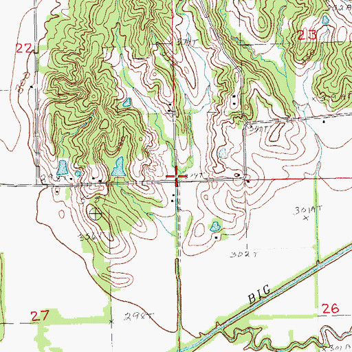 Topographic Map of Turtle Knob School (historical), AR