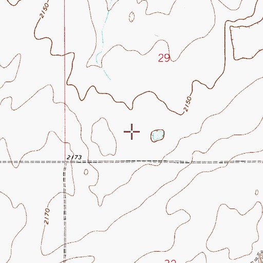 Topographic Map of 28N52E29CD__02 Well, MT