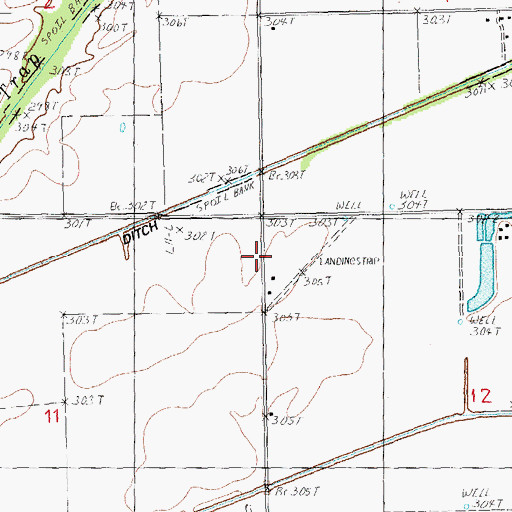 Topographic Map of Underwood School (historical), AR