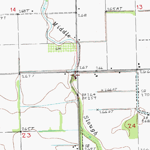 Topographic Map of Vincent School (historical), AR
