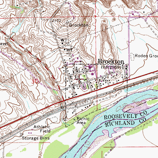 Topographic Map of 28N53E30DA__05 Well, MT