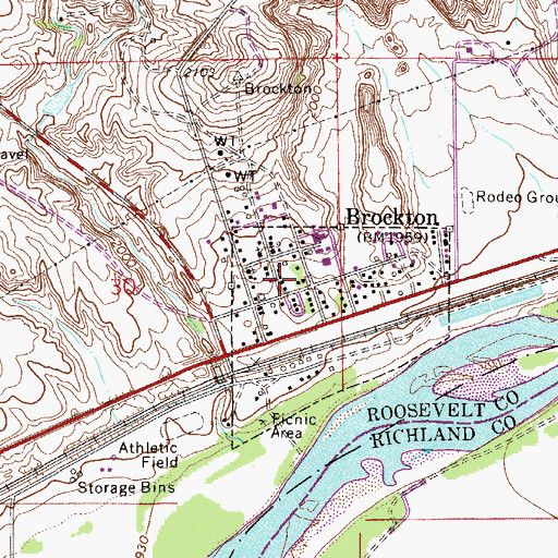 Topographic Map of 28N53E30DA__08 Well, MT