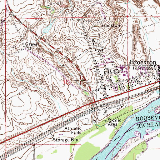 Topographic Map of 28N53E30DB__01 Well, MT