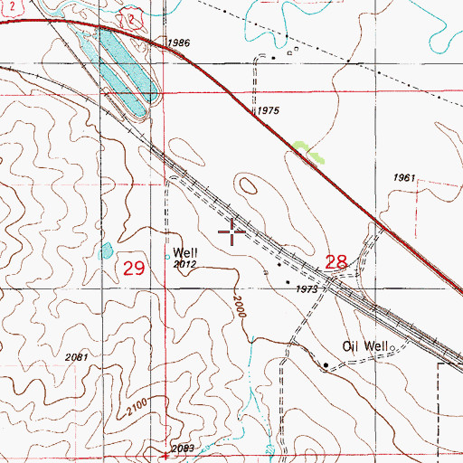 Topographic Map of 28N58E28BC__01 Well, MT
