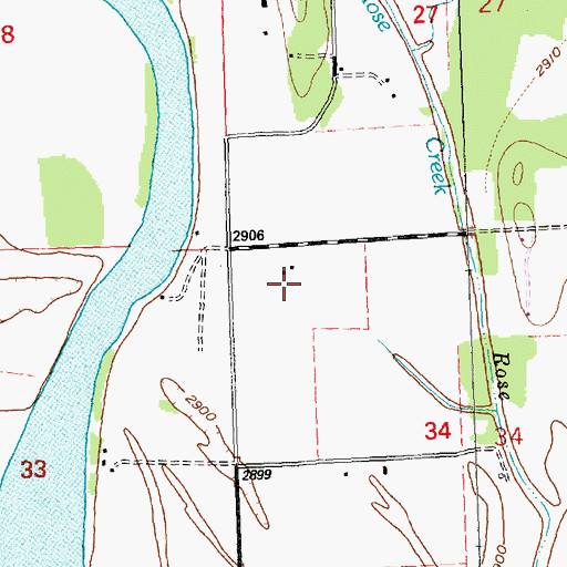 Topographic Map of 28N20W34BB__01 Well, MT