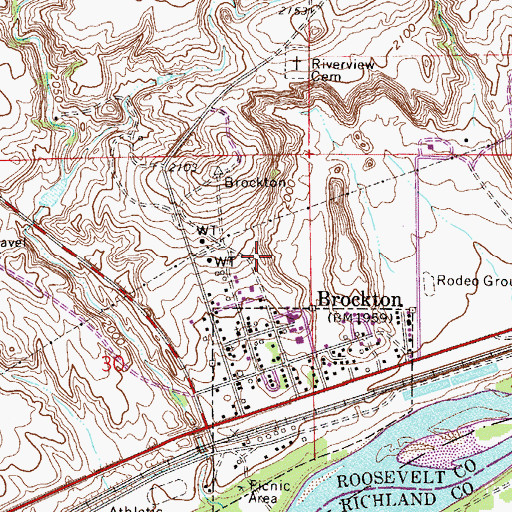 Topographic Map of 28N53E30AD__08 Well, MT