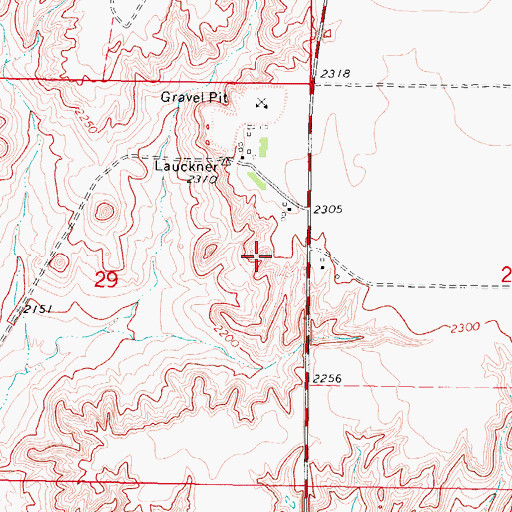 Topographic Map of 28N42E29AD__01 Well, MT