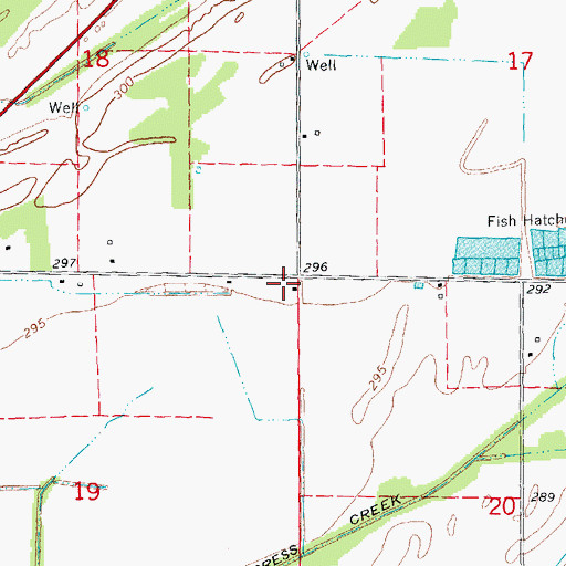 Topographic Map of Williams School (historical), AR