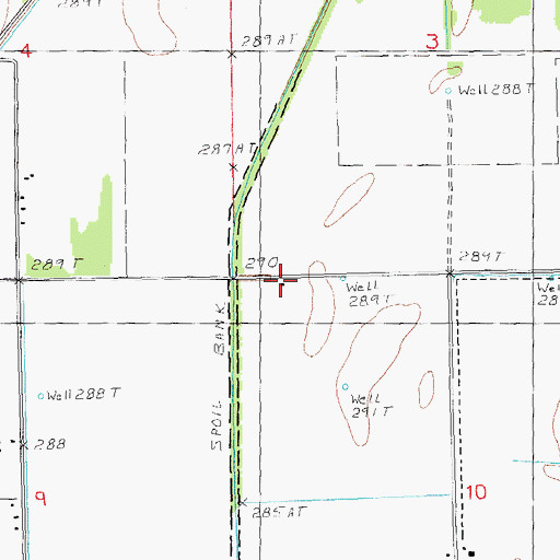 Topographic Map of Wood School (historical), AR