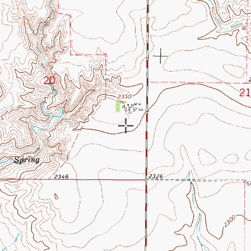 Topographic Map of 28N47E20DADB01 Well, MT