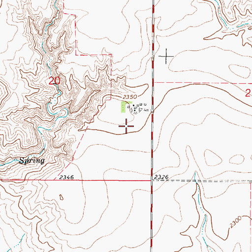 Topographic Map of 28N47E20DADB02 Well, MT