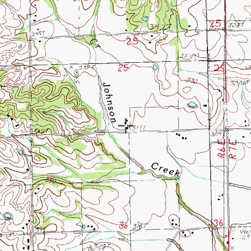 Topographic Map of Coopers School (historical), AR
