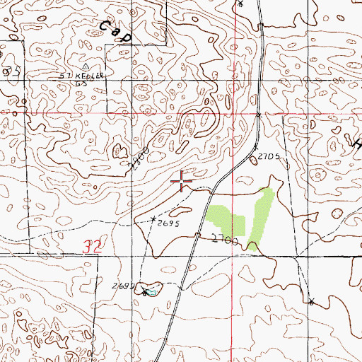 Topographic Map of A Gudgel Ranch, NE