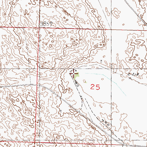 Topographic Map of Hawkins South Ranch, NE