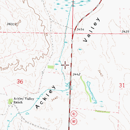 Topographic Map of Ackley Valley, NE