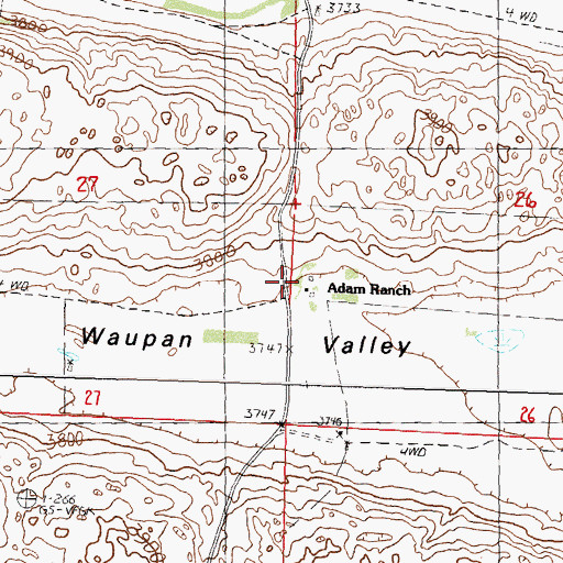 Topographic Map of Adam Ranch, NE