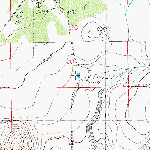 Topographic Map of Moore Tank, AZ